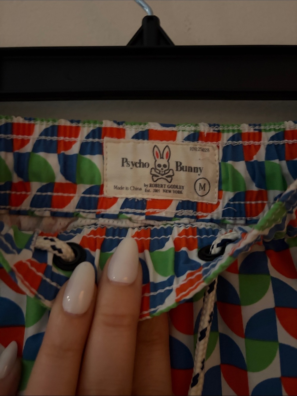 Psycho Bunny Men’s Geometric Swim Trunks — NWOT - Picture 6 of 8